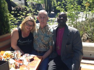 Vicky & John Trabosh with Bishop Nathan